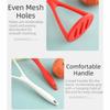 Food Grade Silicone Potato Masher Nonstick Non-scratch Avocado Smasher Comfortable grip Even Mesh Holes Fruit Ricer