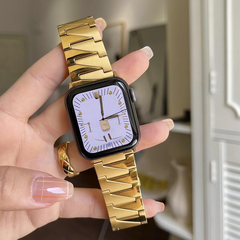 

Stainless Steel Strap for Apple Watch ultra Band 49MM 44 45mm 42mm Watch Band Iwatch 7 6 Se 5 4 3 woman Bracelet 40mm 38mm 41mm 38 40 41mm срібний