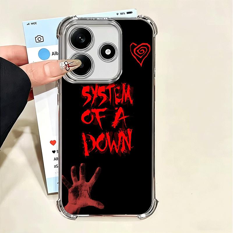 

System Of A Down Soft Phone Case For Xiaomi Poco X7 X8 Pro Max X6 X5 X3 F8 Ultra F7 M8 M7 M5S Redmi 15C 15A 15 14C 13C 12C 13 12 Xiaomi Redmi 15C 173