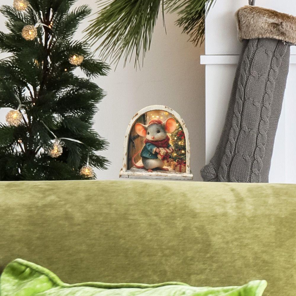 5Pcs Small Size Christmas Wall Stickers Cute Design Merry Christmas Decor  Home Decoration