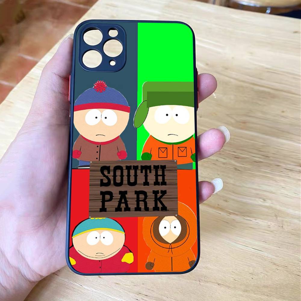 

Cartoon S-South P-Park Matte Cover Phone Case For iPhone 16 15 14 11 12 13 Mini Pro Max X XS shockproof iPhone 13 mini