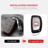 Smart nyckelfodral med 3/4 knappar för Hyundai Tucson Santa Fe Rena Sonata Elantra Creta Ix35 Ix45 I10 I30 I40 Tillbehör