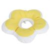 Collare di Recupero per Animali a Forma di Fiore Impermeabile Regolabile Anti-Morso Collare a Cono per Animali(Giallo S)