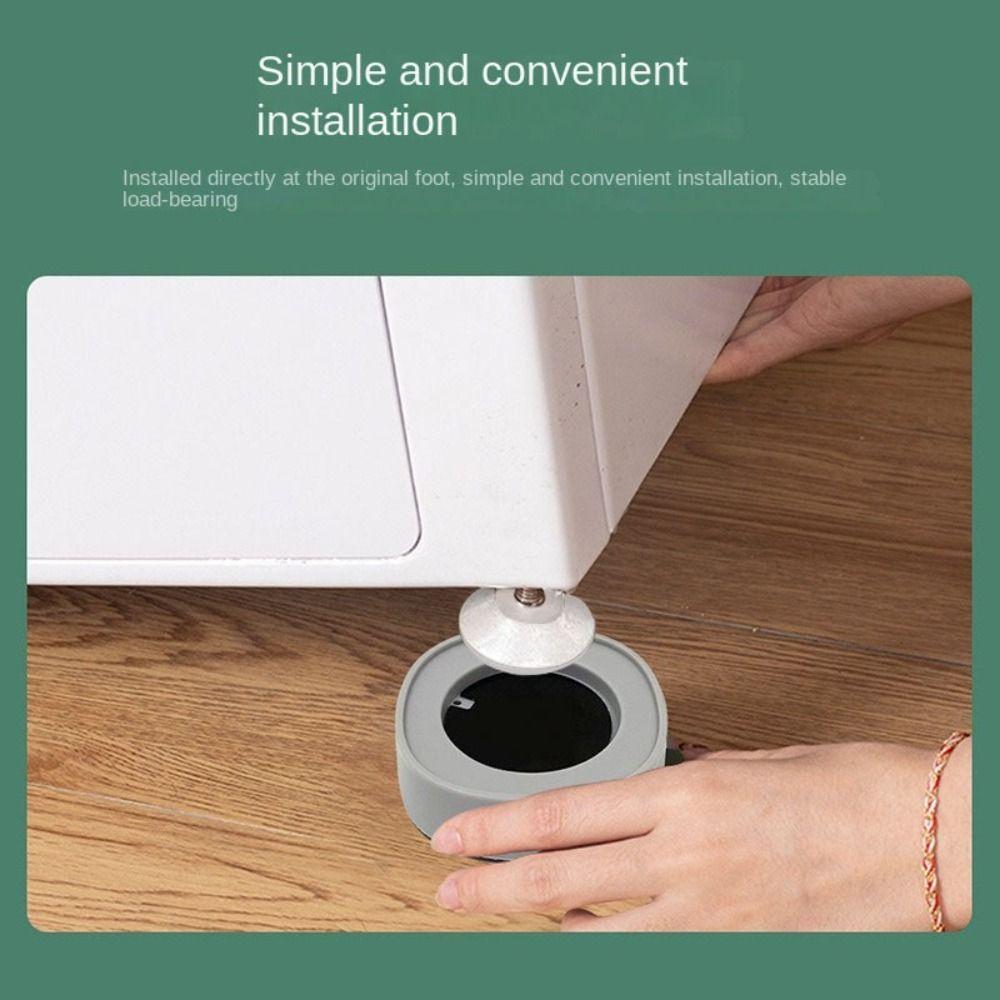 4PCS Strong Adhesive Suction Cup Shock-absorbing Anti Slip Washing Machine Foot Pad Universal Furniture Foot Pad