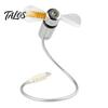 Kreative Mini-USB-LED-Uhr Echtzeit-Temperaturanzeige Sommer-Kühlventilator