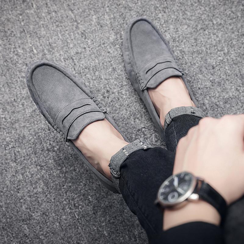 Men's Suede Moccasins Penny Loafers Driving Gommino Comfort Flats Casual Slip-Ons Plus Size Shoes