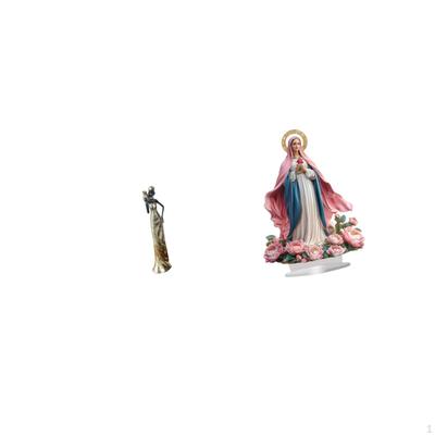 African Tribal Lady Sculpture Figurine Lightweight Acrylic Ornament Freestanding Decorative Table