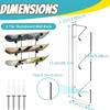 Acrylic Skateboard Hanger Snowboard Storage Rack 3 Layer Skateboard Display Shelf Space Saving Wall Organizer Enduring