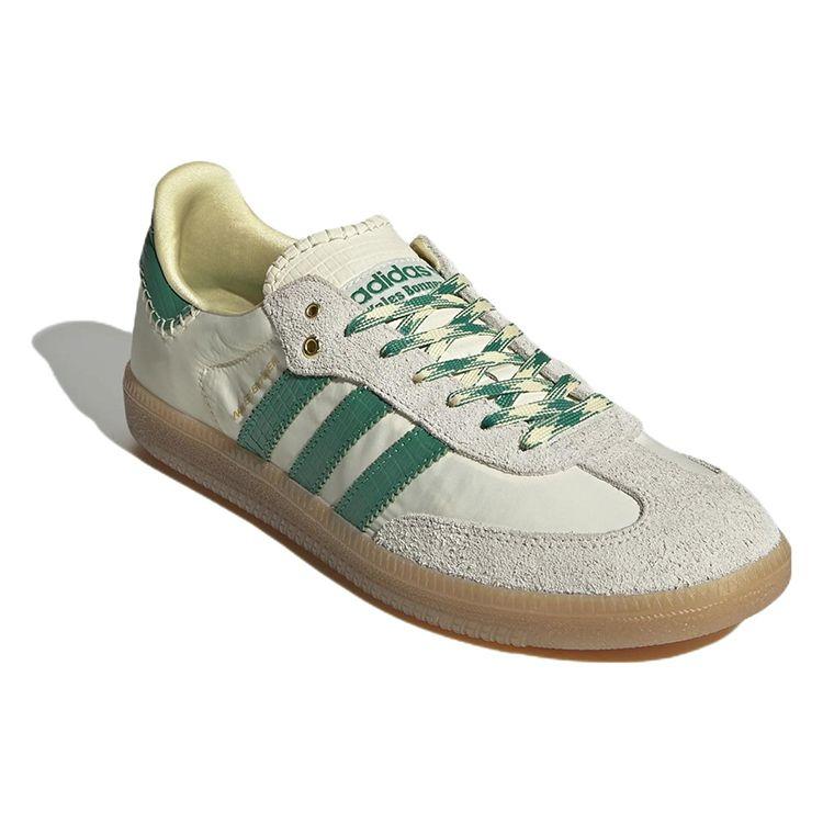 Wales Bonner X Adidas Samba Cream White Bold Green Unisex Sneakers Easy-Yellow GY4344