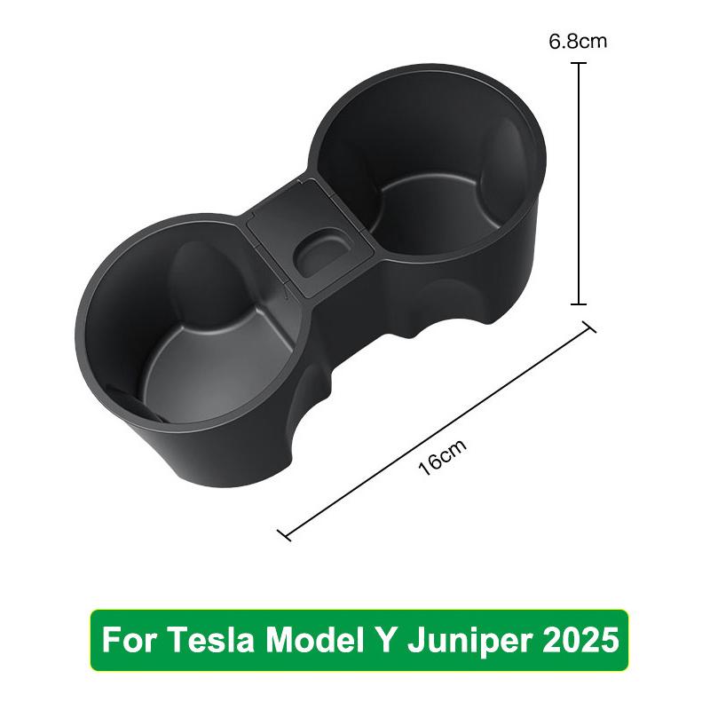 for Tesla Model 3 Y Juniper Highland 2025 2024 Center Console Cup Holder Insert Silicone Slot Slip Drink Limiter Car Accessories