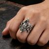 Vintage Punk Skull Ring Men, Hip Hop Domineering Design, Creative Streetwear Party Gift Accessories