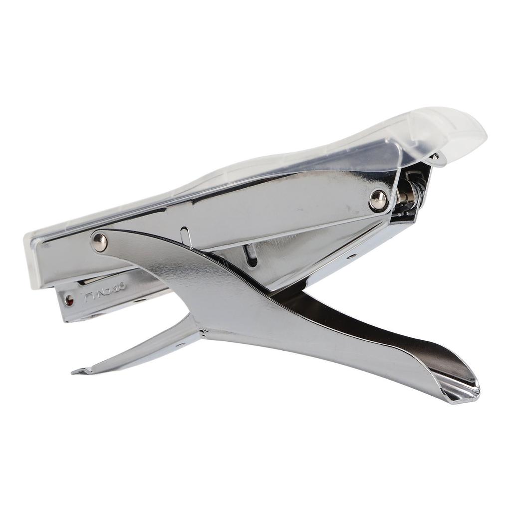 Hand Held Stapler 10 Sheets Capacity Ergonomic Labor Saving Mini Stapler for Binding Documents Transparent