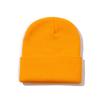 Doudou hat autumn and winter thermal hat solid color light plate double layer knitted cold hat wool fluorescent hat street