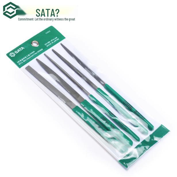 Sata Tools 5-Piece Mini Machinist Files & 3-Piece Flat Files Set (03901/03902/03903/03904) 03904 3-piece Mini Flat Files