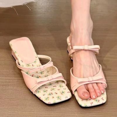 Fashion Summer Wedges Women Sandals Elegant High Heels Shoes Luxury Sandals Women Designers Fashion Open Toe Butterfly-knot Shoes Ladies
