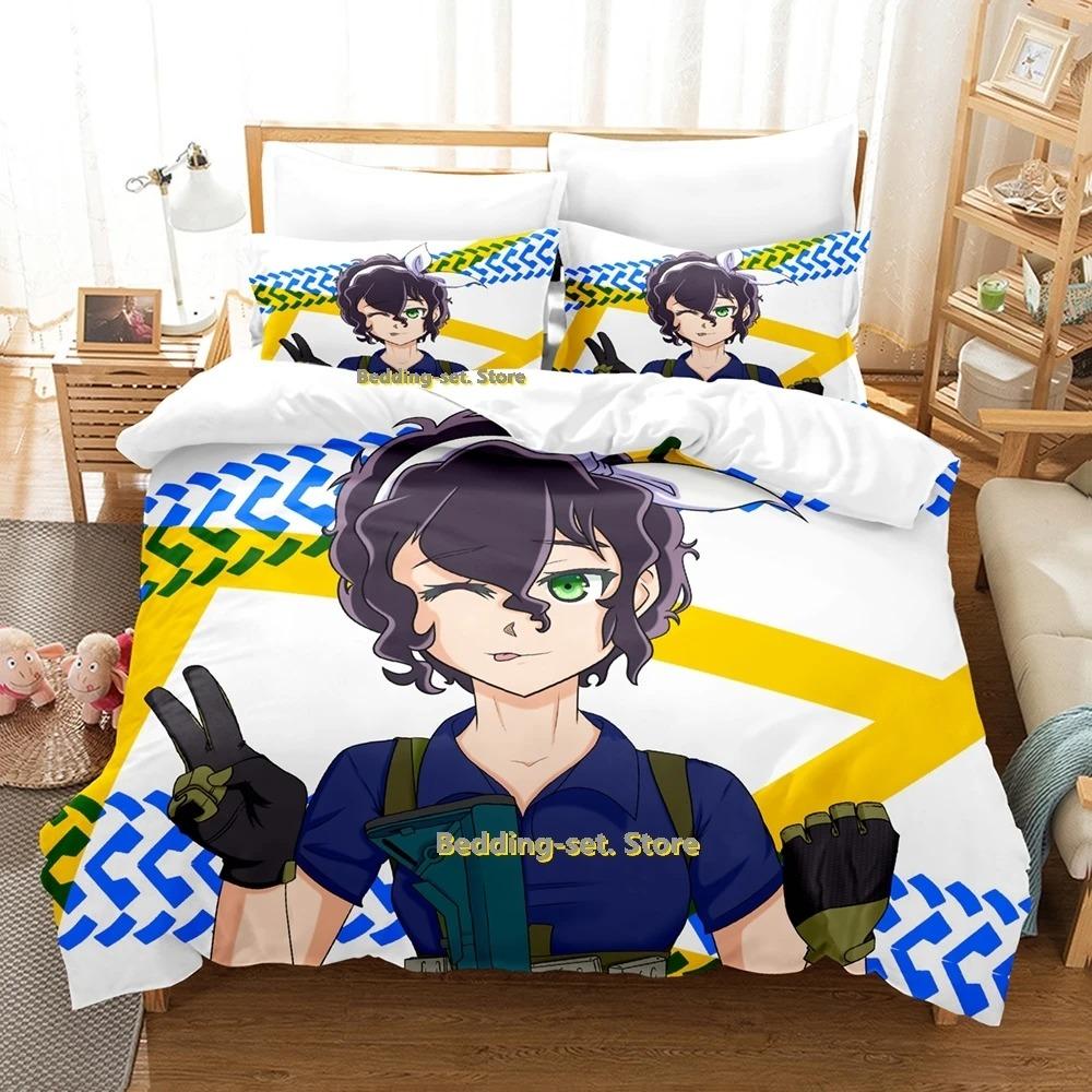 Bakuon!! Bedding Set Single Twin Full Queen King Size Bed Set Adult Kid Bedroom Duvetcover Sets 3D Print Anime Bed Sheet Set