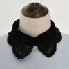 Women Lace Fake White Black Shirt Botton Collar Detachable Blouse Accessory