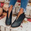 Large Size Middle Heel Chelsea Boots Autumn and Winter New Pointed Women's Boots