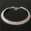 Moderea Stjärnstil Ny Kvinnor Glänsande Kristall Strasshalsband Halsband Choker Halsband Bröllopsfödelsedag Smycken