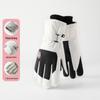 Unisex Windproof Waterproof Ski Gloves for Autumn/Winter Riding, Motorcycling. Warm, Split Finger Design with Velvet Lining.