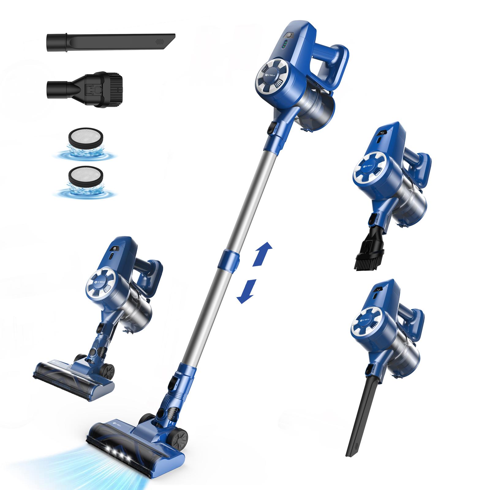 

Беспроводной пылесос UMLO N3S, 6 в 1, легкий, максимальное время работы 40 мин, перезаряжаемый пылесос для ковров с коротким ворсом и паркета us белый