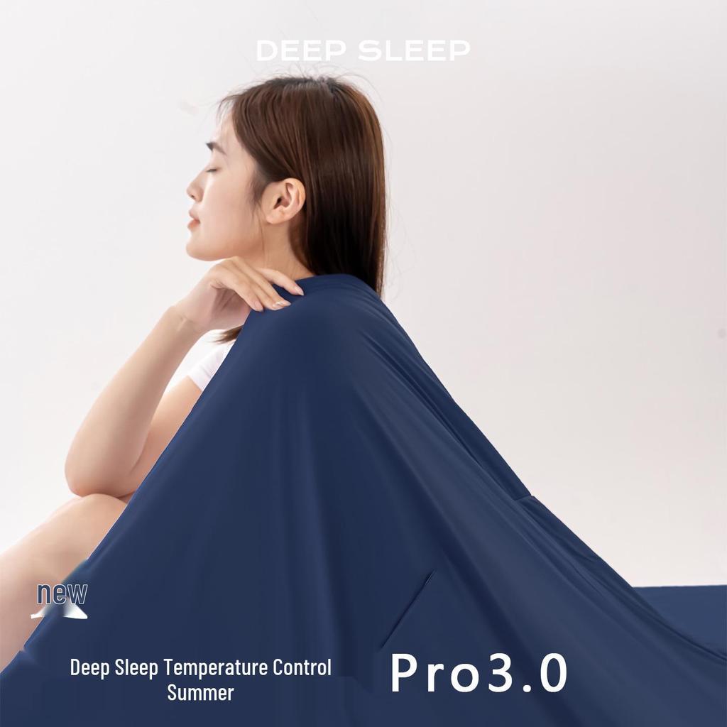 Deep Sleep Pro 3.0 Ice Silk Cooling Quilt - Machine Washable Summer AC Quilt