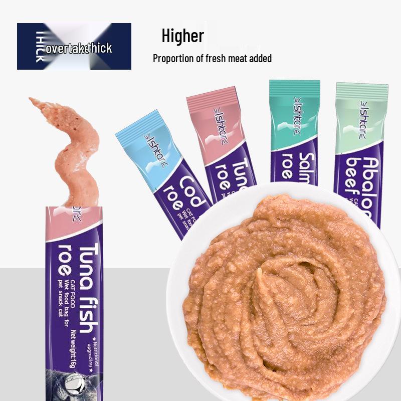 Cat Snack Kitten Nutrition: Wet Food Pouch for Weight Gain