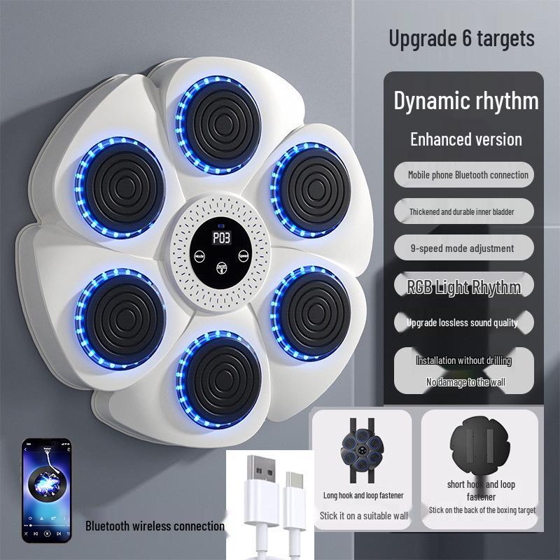 Smart Bluetooth Musikalisk Boxningsmål: Hemmaträningsutrustning för vuxna och barn