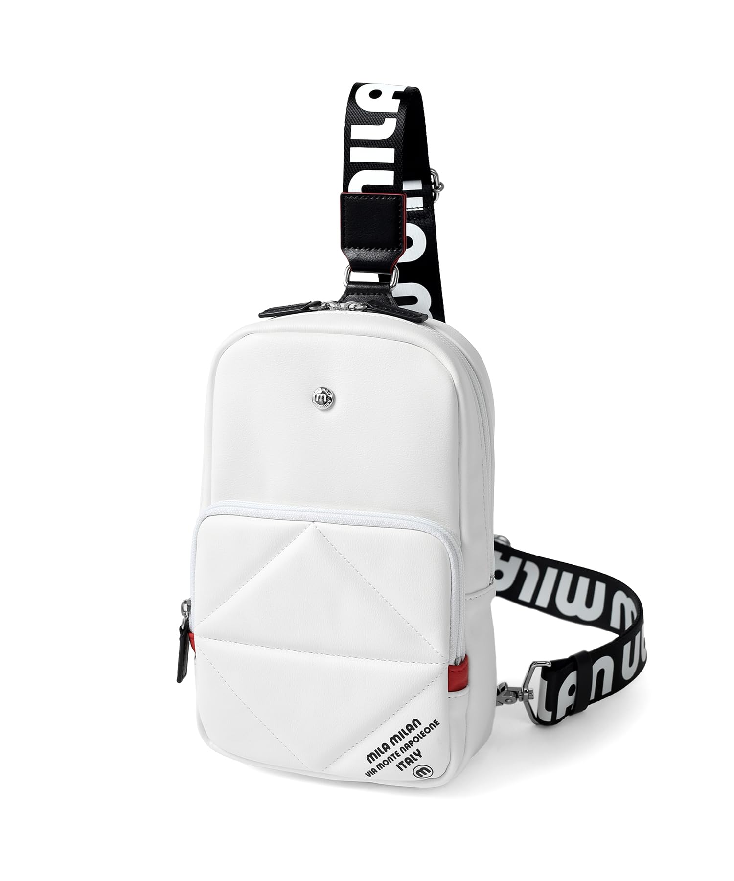 

Miramilan Tetra One-Shoulder Bag, Men s Body Bag, No. 252921, White