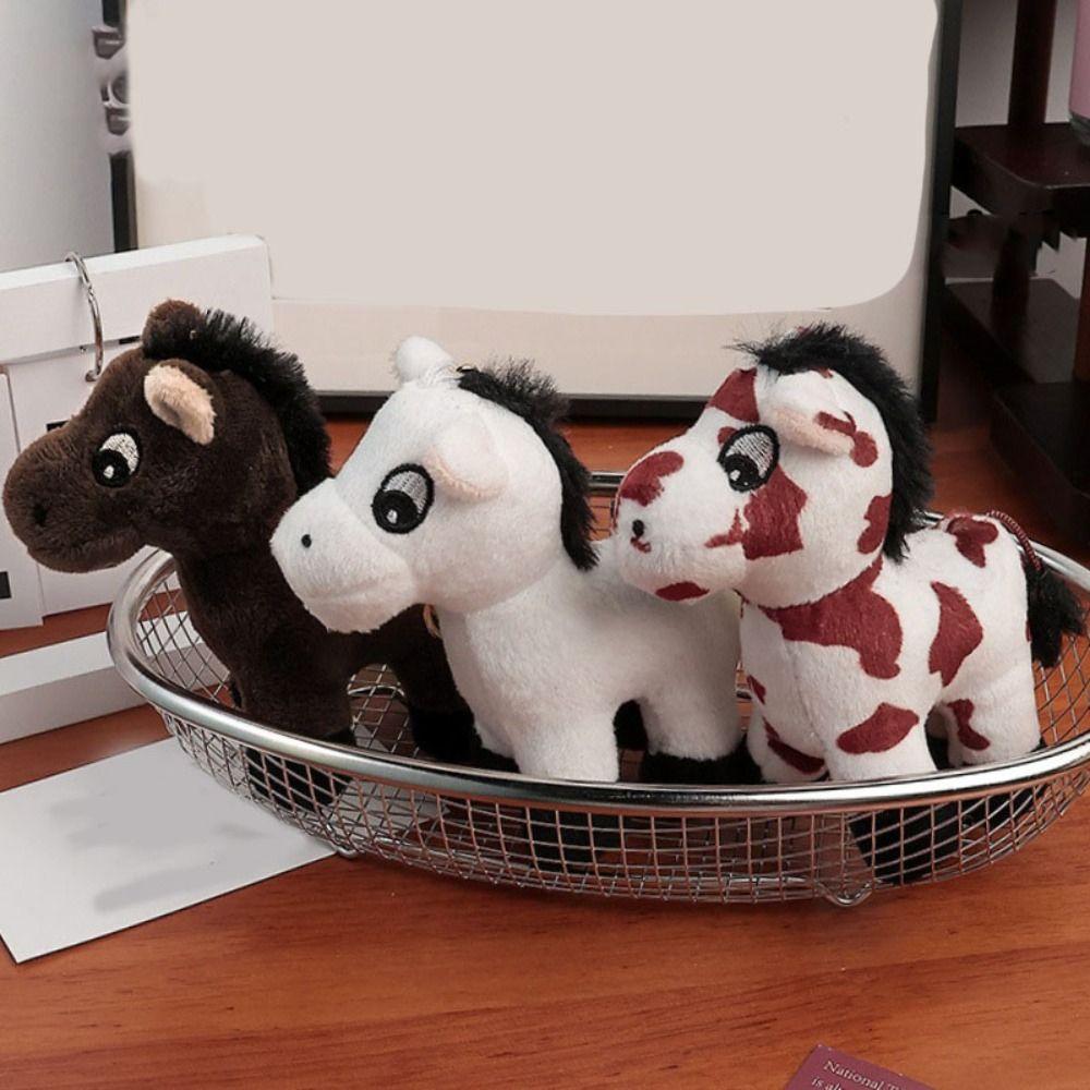 Plüschtier Plüschpferd Puppe Niedlich Cartoon Kleines Pferd Schlüsselanhänger Schmuckzubehör