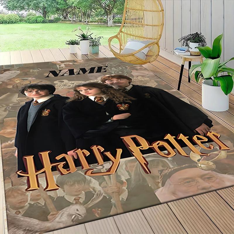 Custom Name Harry Potter's Study Carpet Rug Customizable Soft Washable Anti-Slip Home Living Room Sofa Mats Personalized Rug. 090982