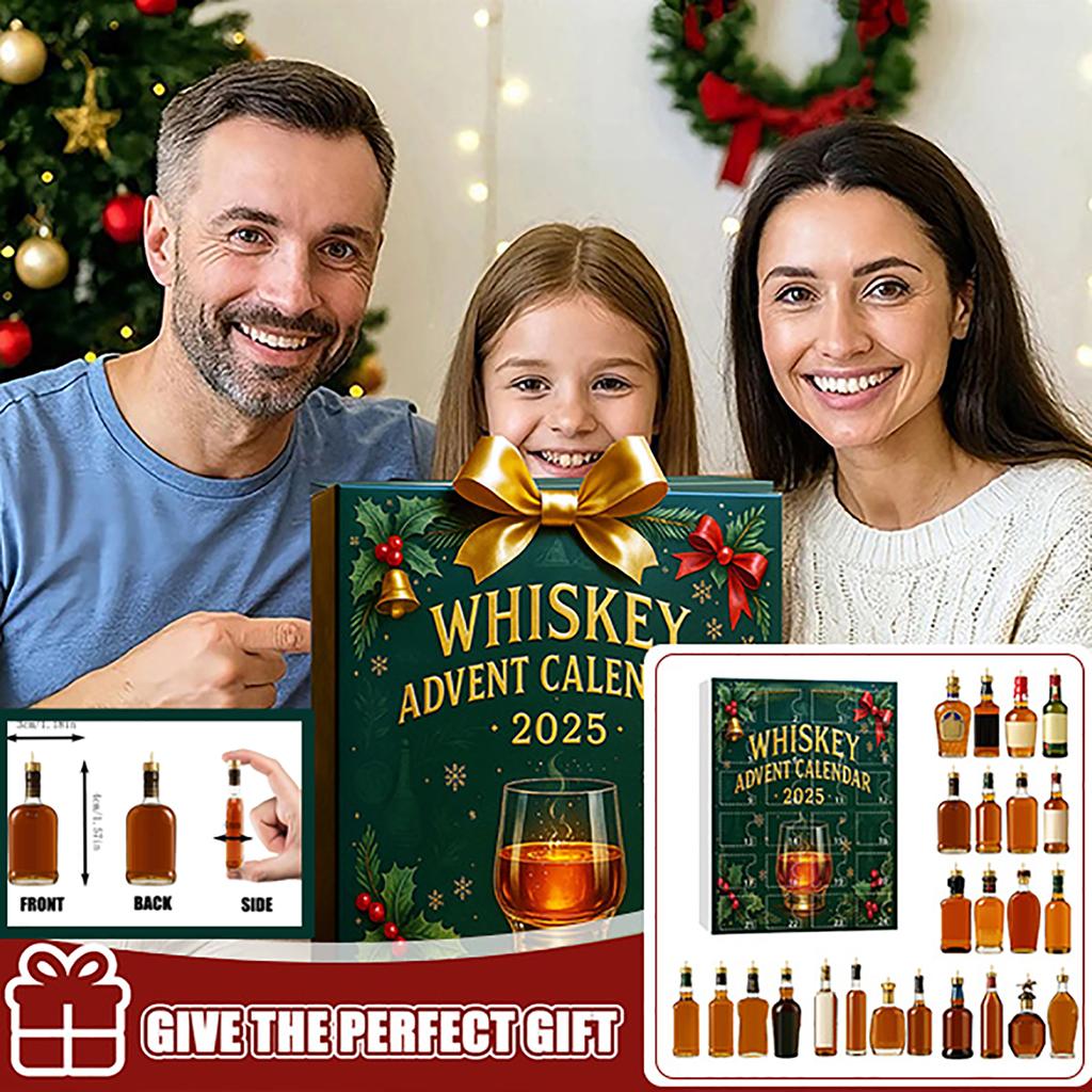 Whiskey Advance Calendar3D Stereoscopic+airplane Box +24pc Whisky Advent Calendar Christmas Whisky Advent Calendar