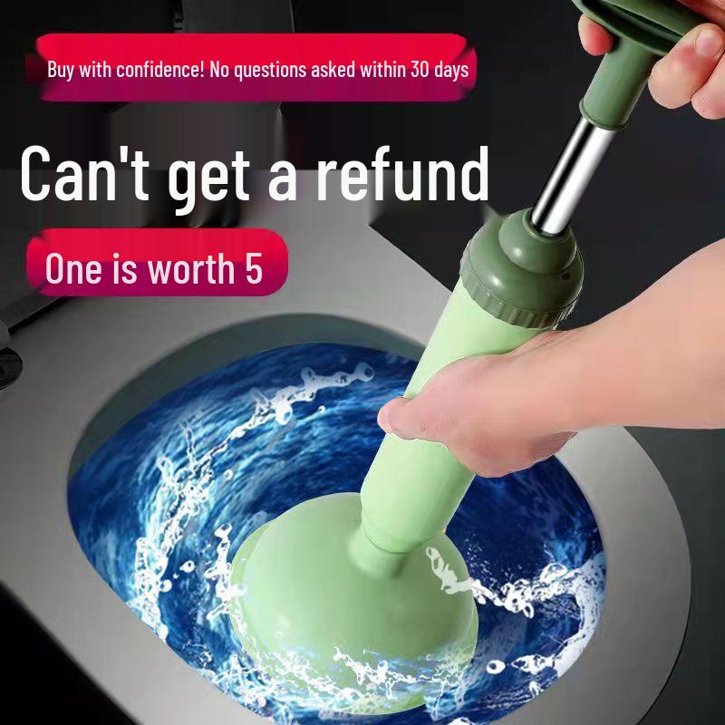 Strong Leather Toilet Plunger for Blockage and Sewer Dredge