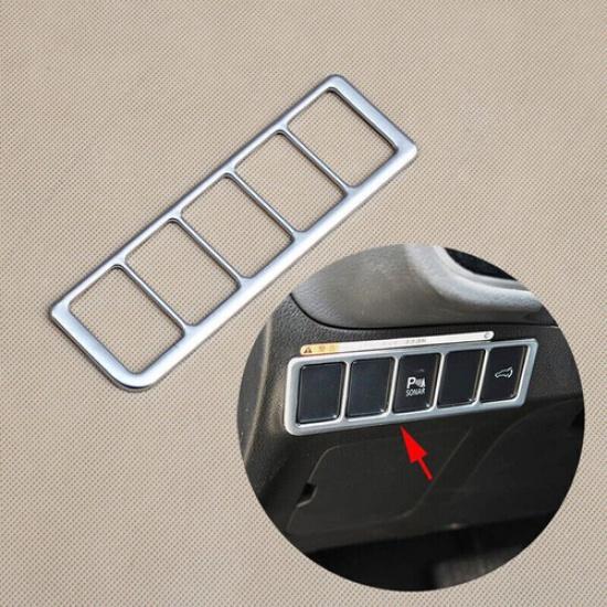 Chrome Front Light Switch Button Cover Trim For Mitsubishi Outlander 2013-