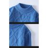Men S Casual Solid Crew Neck Long Sleeve Pullover Knit Sweater
