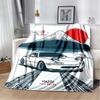 Neon Japanische Kunst Miata Auto Bedruckte Flanelldecke Leicht Warm Plüsch Bett Sofa Stuhl Decke
