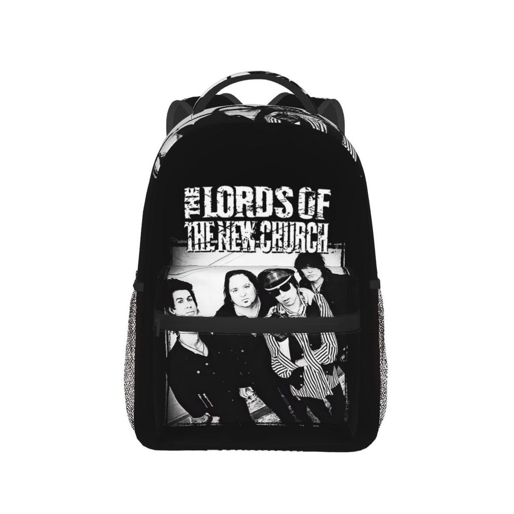 Band The Lords Of The New Church Rucksäcke Jungen Mädchen Schultasche Schüler Schultaschen Cartoon Laptop Rucksack Umhängetasche