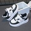 2025 spring and autumn new children's board shoes girls soft-soled sports shoes boys non-slip running shoes white shoes casual shoes