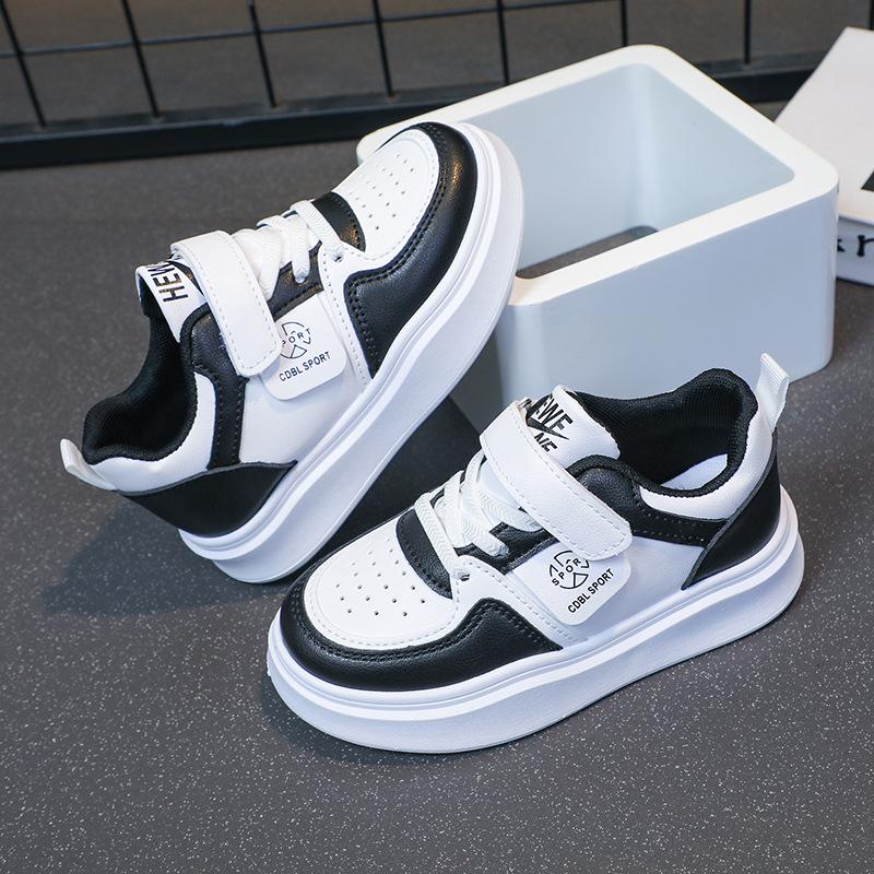 2025 spring and autumn new children's board shoes girls soft-soled sports shoes boys non-slip running shoes white shoes casual shoes