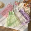 Little Daisy Strappy Puffy Princess Summer Dress for Baby Girls