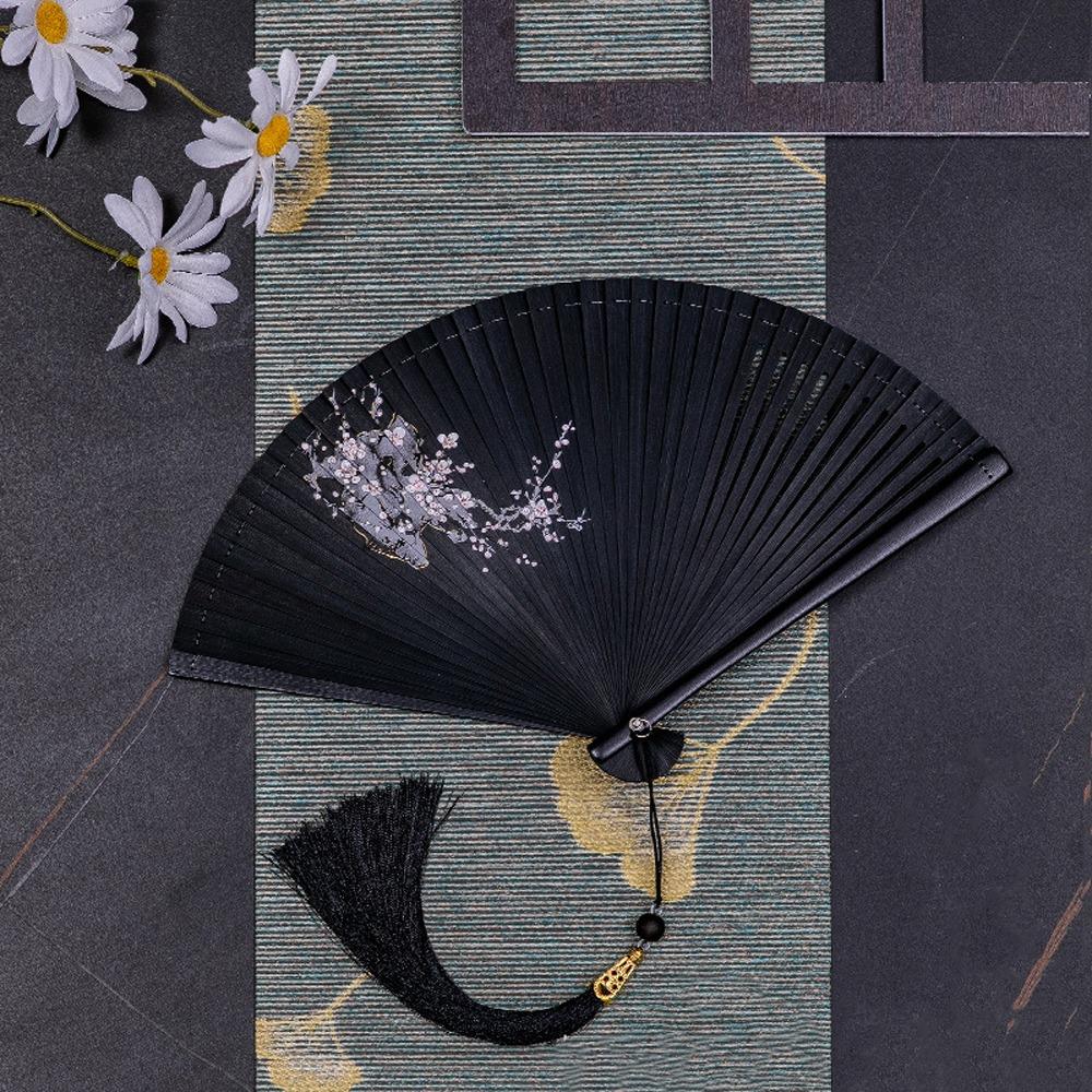 Chinese Style Japanese Classical Folding Fan Ancient Style Bamboo Fan Hand Fans  Hanfu Accessories