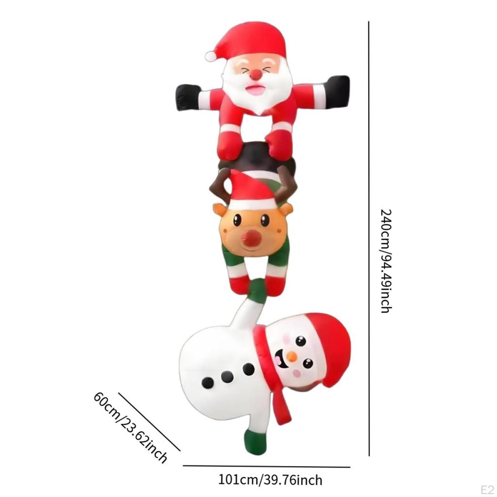 Świąteczny Dmuchany Wspinający się Święty Mikołaj Dekoracja Zewnętrzna Duży Świąteczny