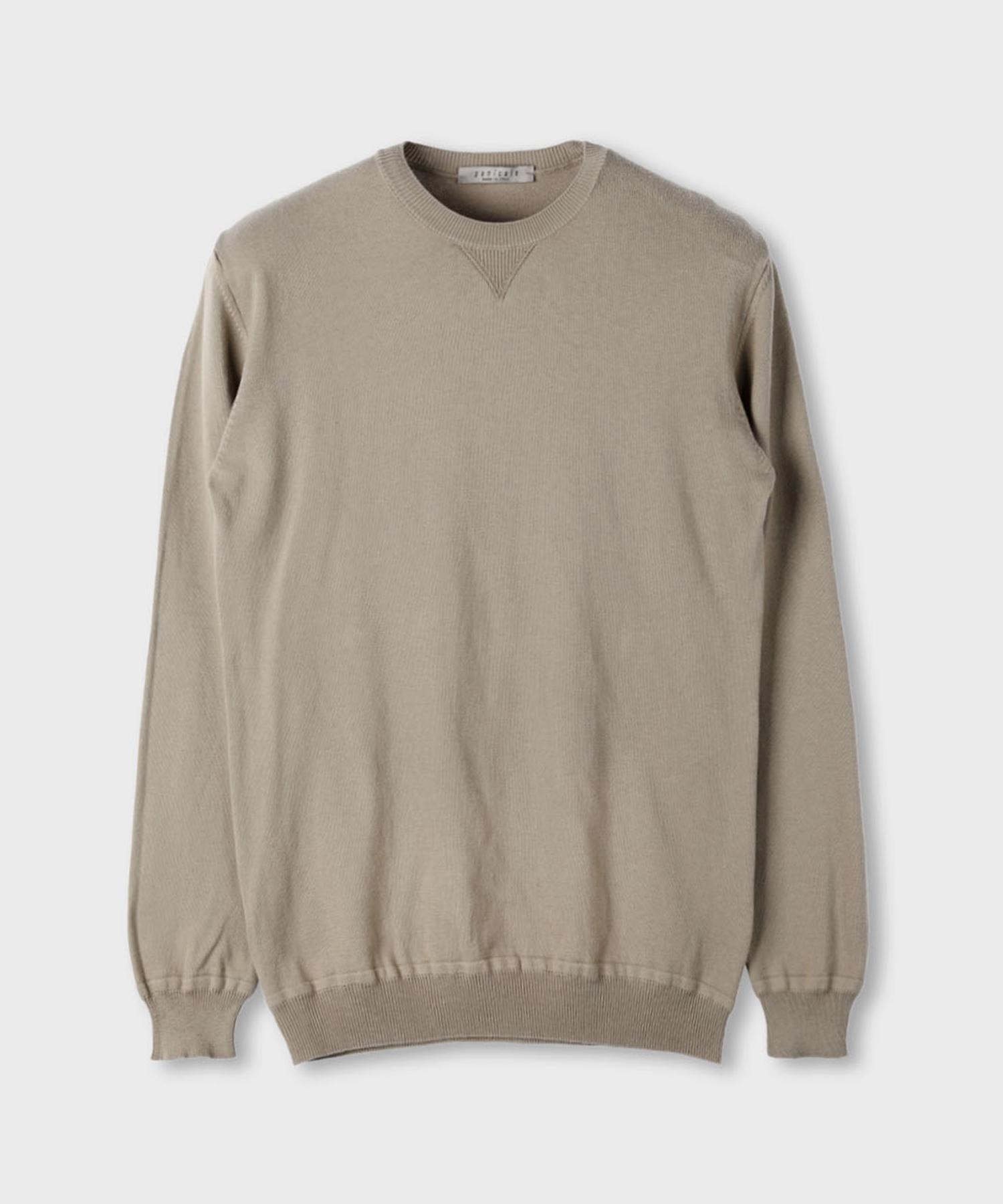 Panicalle Washed Soft Cotton Knit 4 Colors Charcoal/L