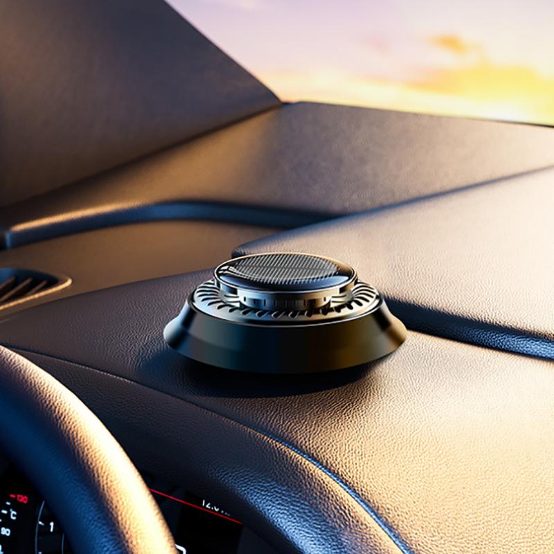 Solar Car Fragrance Car Perfume Rotating Essential Oils Diffusers Eliminate Odor Purify Air