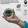 Certified Flower Stone Crystal Ball for Meditation - Premium Crystal Vastu Items for Home and Feng Shui Items for Good Luck