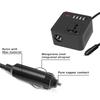 Efficient 12V 24V To 110V 220V Electricity Changer with 4 USB Ports & Type C Automotive Power Adapter for Road Trips