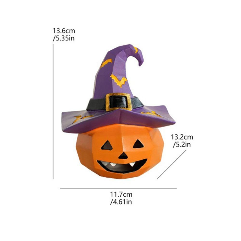 Biting Skull Halloween Resin Decoration Pumpkin Ghost Halloween Model  Indoor Dining