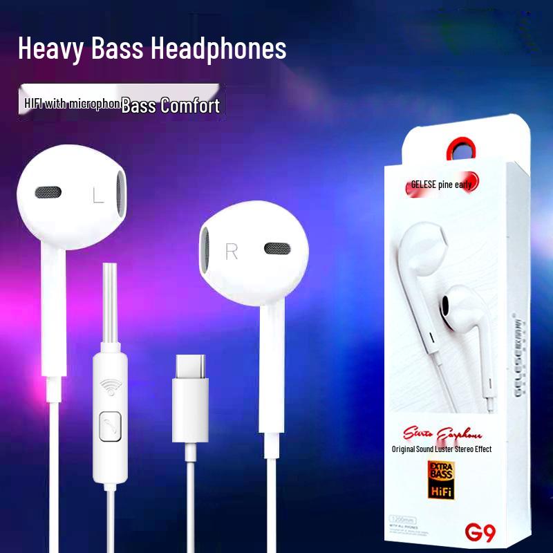 G9 In-Ear Wired Earphones Compatible with Android, Huawei, Xiaomi, and Oppo Phones