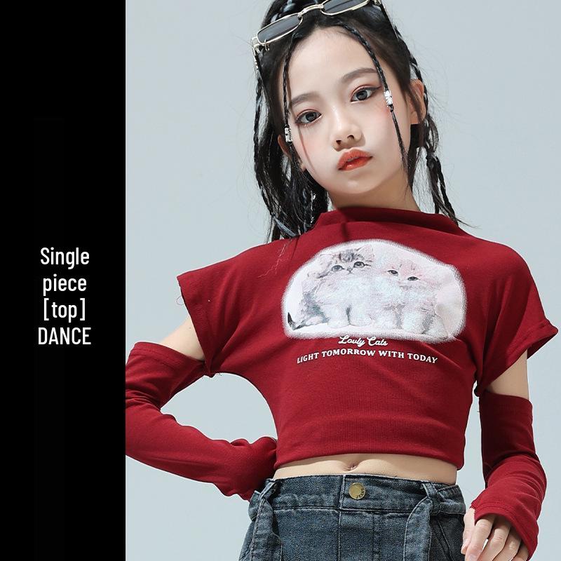 Girls' Trendy Hip Hop Jazz Dance Costumes - Sweet & Cool Street Performance Outfits