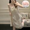 2026 Summer Women's Cloud Cotton Nightgown with Chest Pads, Princess Style Camisole Loungewear.